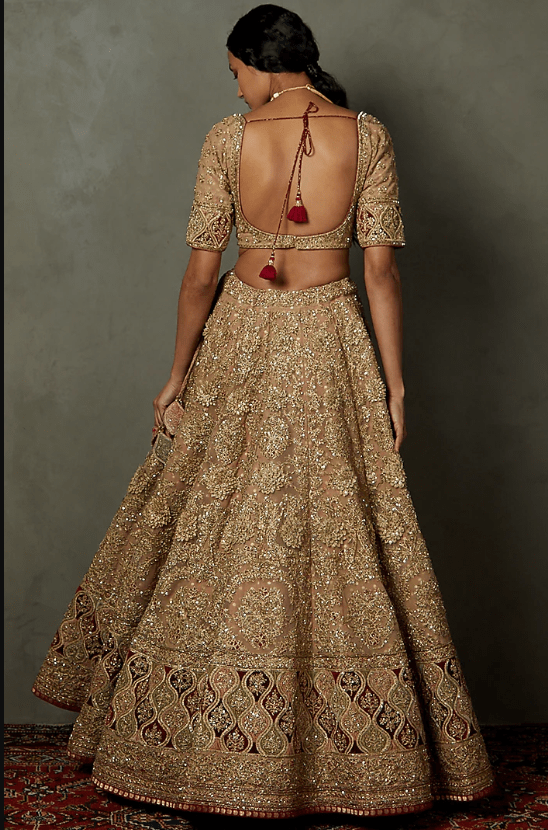 Peach Polyester Embroidered Lehenga Set - Image 2