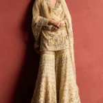 Ivory Tulle Gota & Sequin Embroidered Gharara Set