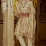 Ivory Silk Hand Embroidered Sherwani Set