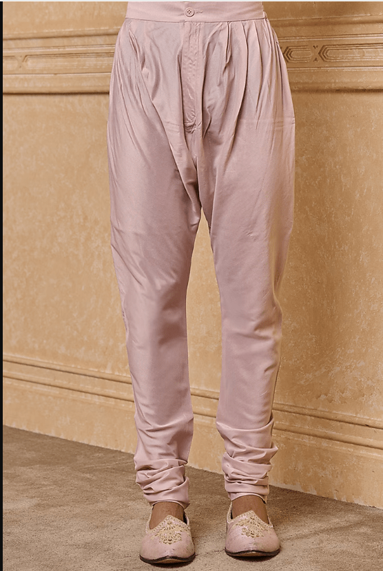 Pink Viscose Sherwani Set - Image 4