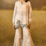 Silver Tissue Sharara Set