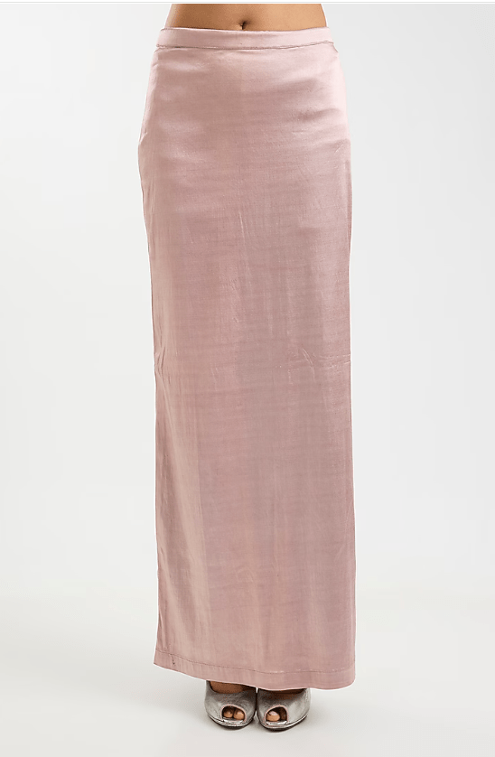 Blush Pink Net Sequins Saree Set - Image 4