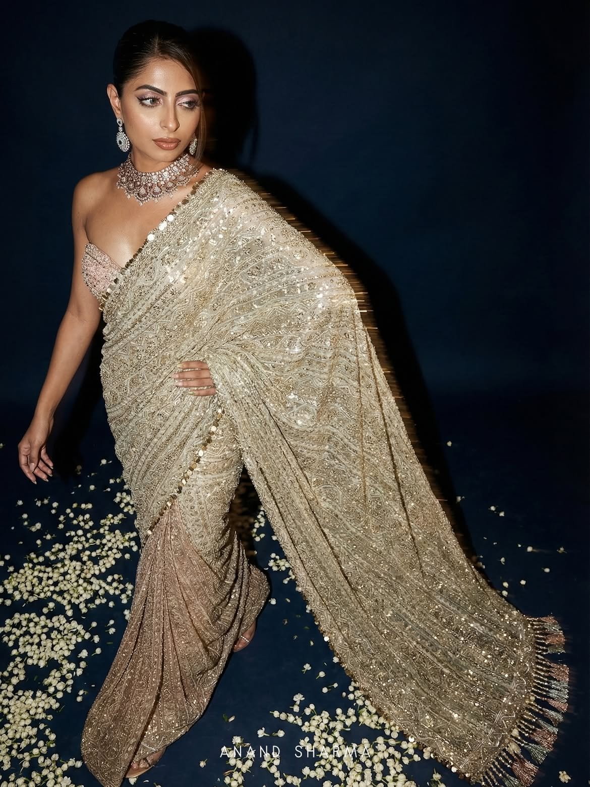 Gouri Kumar in a beautiful saree