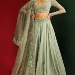 Jade Embroidered Lehenga Set