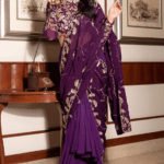 Grapevine Embroidered Pre-Stitched Saree Set