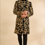 Black Velvet Sherwani