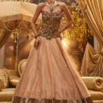 Golden Tissue Hand Embellished Lehenga Set