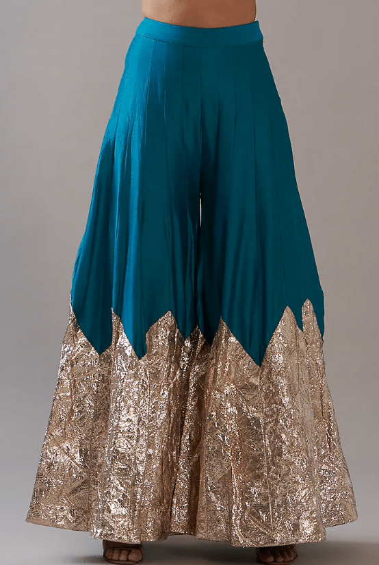 Turquoise Lampi Sharara Set - Image 3