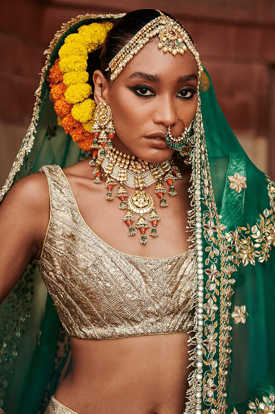 Silver Lampi Gota Lehenga Set - Image 3