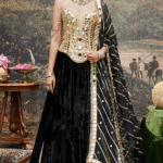Black Velvet Lehenga Set